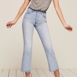 Reformation Mid Rise Crop Flare